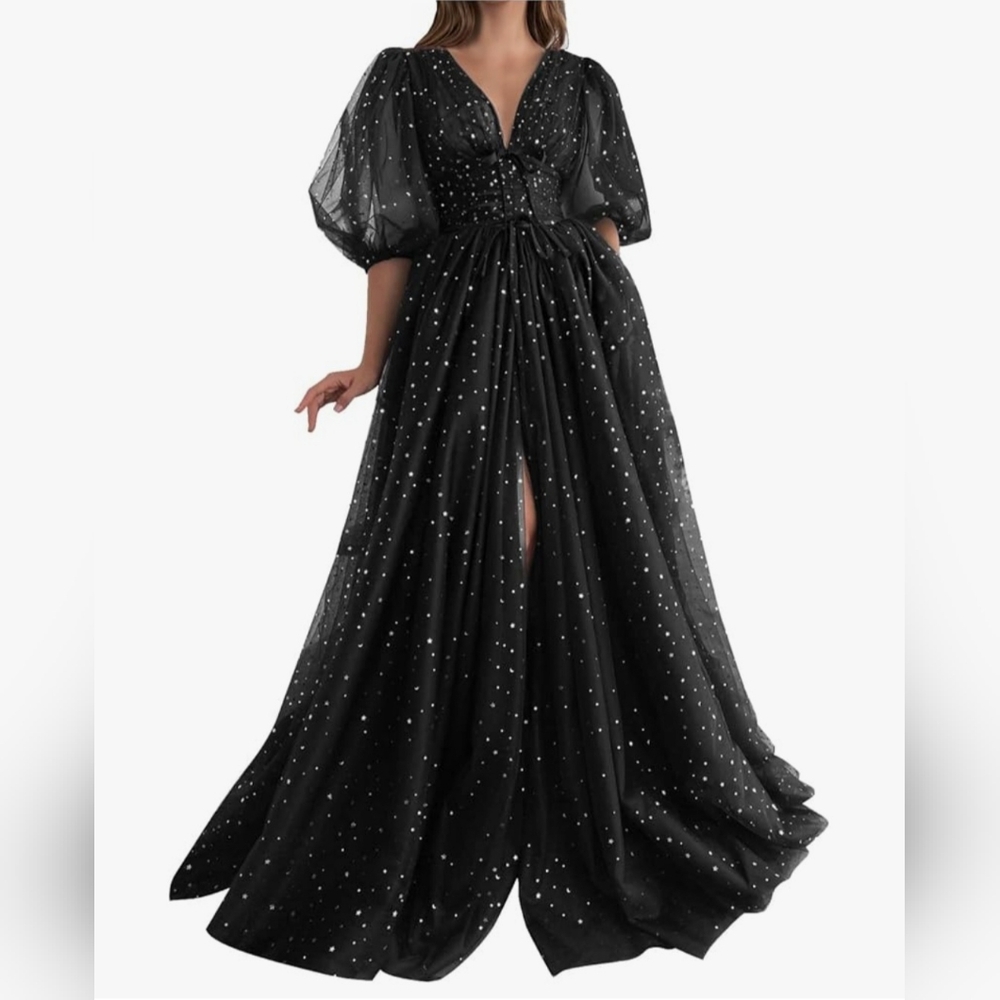 Elegant Black Evening Gown